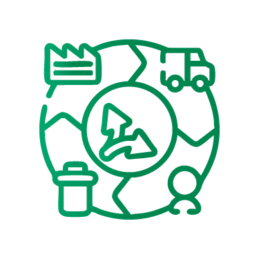 Ícono economía circular